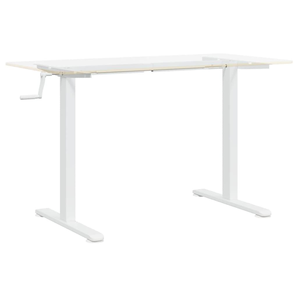 vidaXL Σκελετός Όρθιου Γραφείου Λευκός (94-135)x60x(70-114) εκ. Ατσάλι