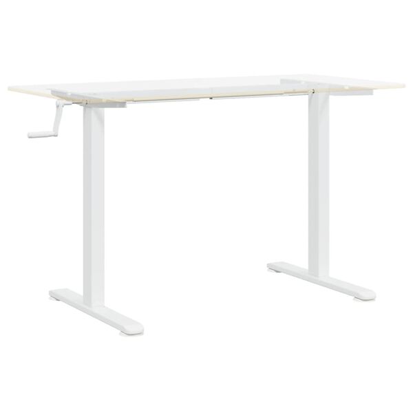vidaXL Σκελετός Όρθιου Γραφείου Λευκός (94-135)x60x(70-114) εκ. Ατσάλι