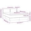 vidaXL &Kappa;&rho;&epsilon;&beta;ά&tau;&iota; Boxspring &mu;&epsilon; &Sigma;&tau;&rho;ώ&mu;&alpha; &Sigma;&kappa;&omicron;ύ&rho;&omicron; &Gamma;&kappa;&rho;&iota; 140x190 &epsilon;&kappa;. &Beta;&epsilon;&lambda;&omicron;ύ&delta;&iota;&nu;&omicron;
