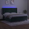 vidaXL &Kappa;&rho;&epsilon;&beta;ά&tau;&iota; Boxspring &mu;&epsilon; &Sigma;&tau;&rho;ώ&mu;&alpha; & LED &Sigma;&kappa;. &Pi;&rho;ά&sigma;&iota;&nu;&omicron; 160x200&epsilon;&kappa; &Beta;&epsilon;&lambda;&omicron;ύ&delta;&omicron;