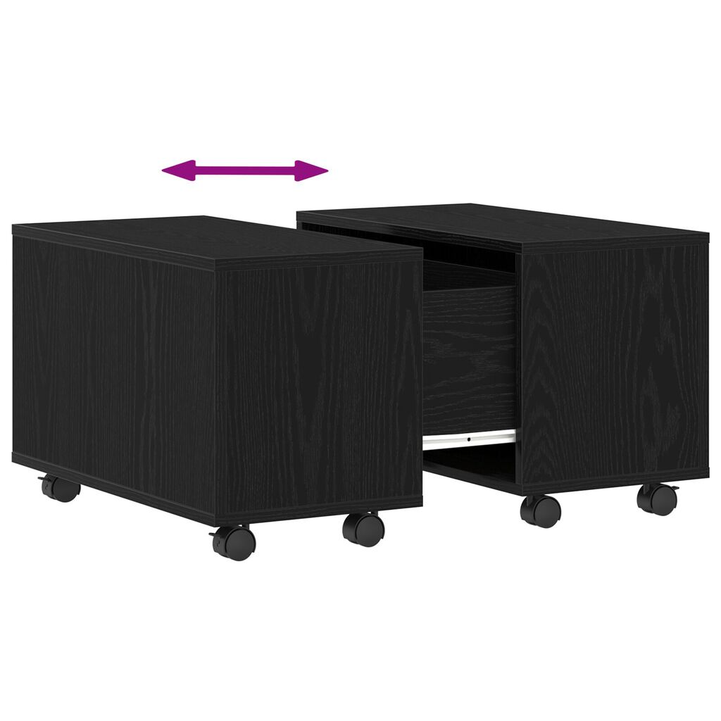 vidaXL Τραπεζάκι Καφέ Μαύρη Δρυς 60x60x38 εκ από Ξύλο