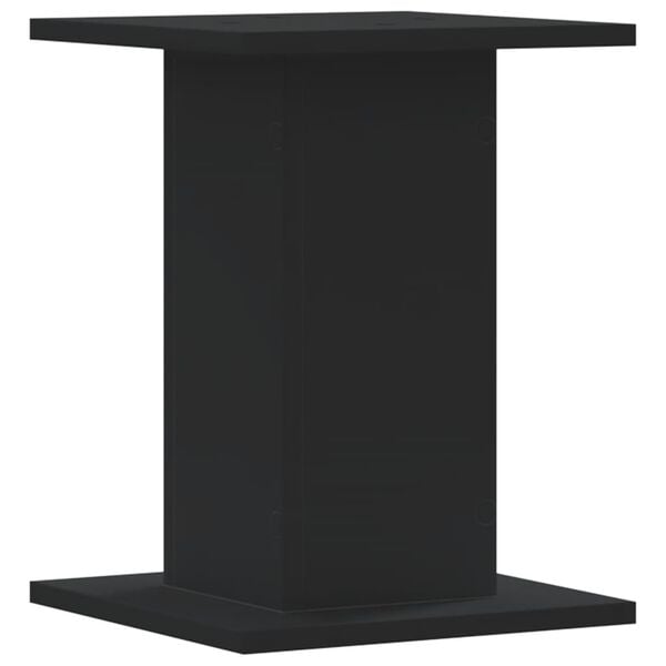 vidaXL Βάσεις Φυτών 2 τεμ. Μαύρες 30x30x40 εκ. από Επεξεργασμένο Ξύλο