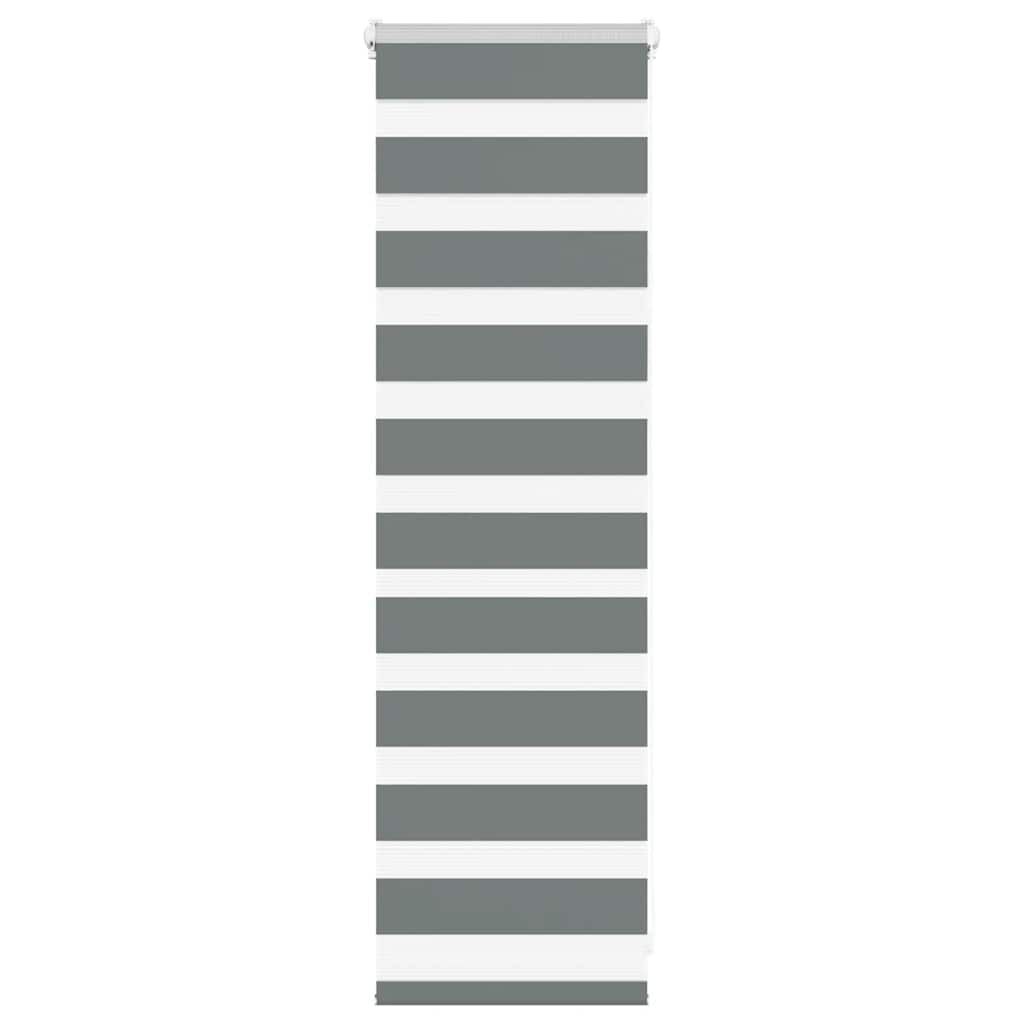 vidaXL Zebra Blind Σκούρο γκρι 40x100 cm Πλάτος υφάσματος 35,9 cm
