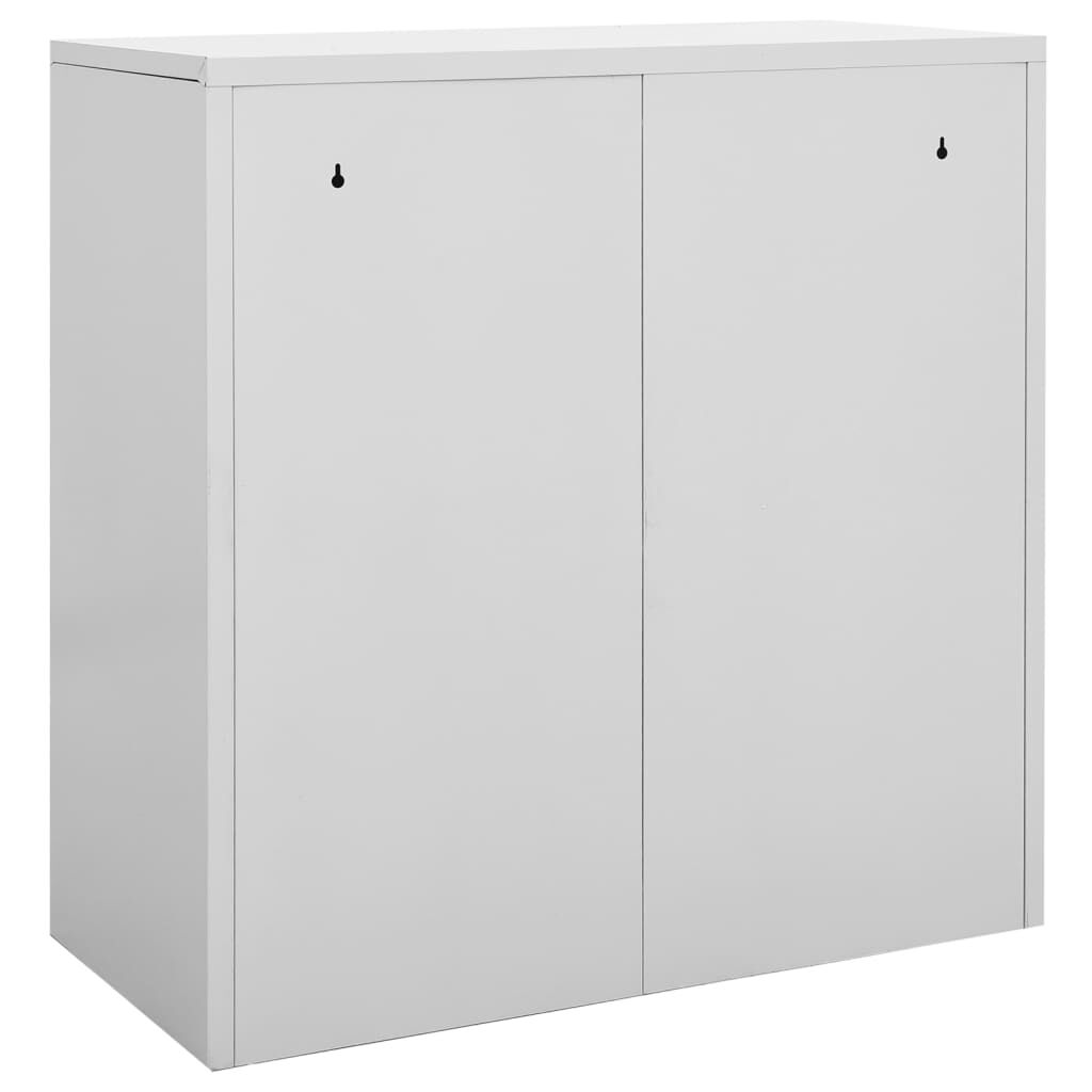 vidaXL Φοριαμοί 2 τεμ. Ανοιχτό Γκρι 90 x 45 x 92,5 εκ. Ατσάλινοι