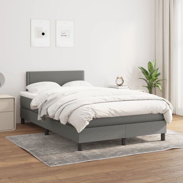 vidaXL &Kappa;&rho;&epsilon;&beta;ά&tau;&iota; Boxspring &mu;&epsilon; &Sigma;&tau;&rho;ώ&mu;&alpha; &Sigma;&kappa;&omicron;ύ&rho;&omicron; &Gamma;&kappa;&rho;&iota; 120x190 &epsilon;&kappa; &Upsilon;&phi;&alpha;&sigma;&mu;ά&tau;&iota;&nu;&omicron;