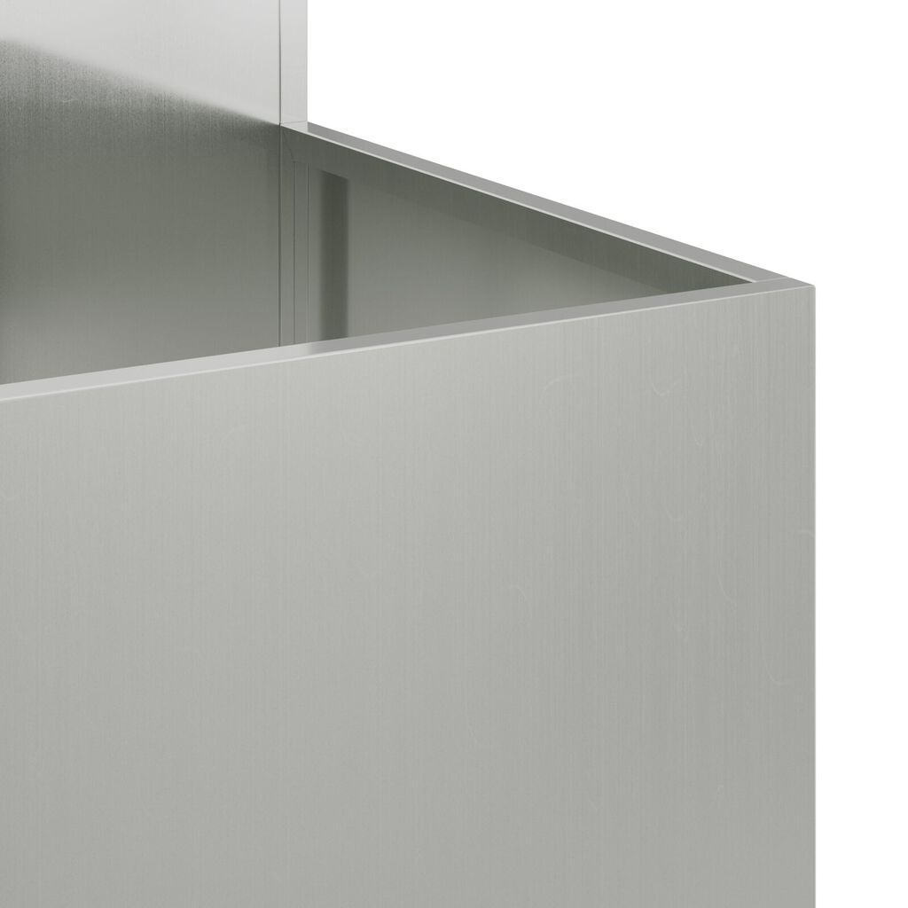 vidaXL Κηπευτικός Δοχείο 100x100x60 εκ Γαλβανισμένο Χάλυβα