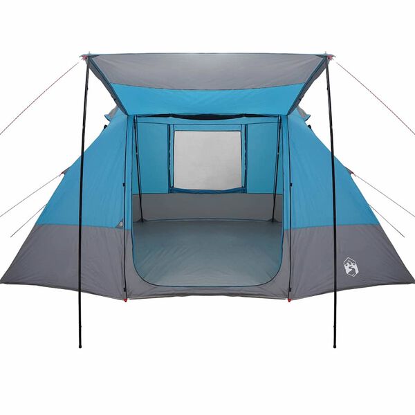 vidaXL Σκηνή Camping με στέγη Μπλε 482 x 360 x 227 εκ ταφτάς