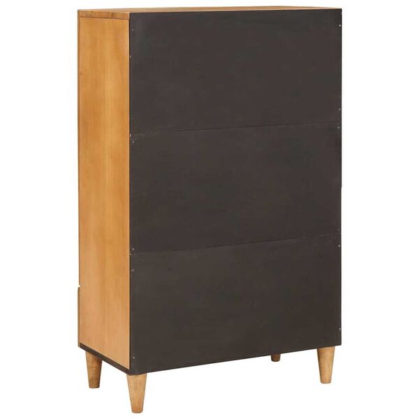 vidaXL Highboard Ανοιχτό καφέ 60 x 33 x 100 εκ. Μασίφ ξύλο μάνγκο