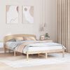vidaXL Σκελετός Κρεβατιού Φυσικό 150 x 200 cm Στερεά ξυλεία πεύκου