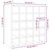 vidaXL Κάβα Κρασιών 56 x 25 x 56 εκ. από Μασίφ Ξύλο Πεύκου