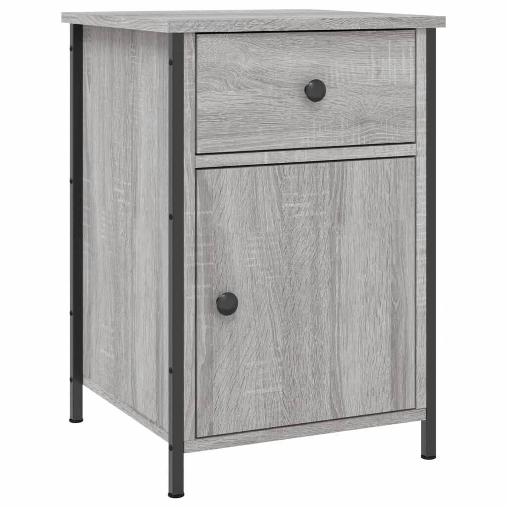 vidaXL Κομοδίνα 2 τεμ. Γκρι Sonoma 40x42x60εκ. από Επεξεργασμένο Ξύλο