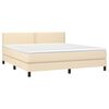vidaXL &Kappa;&rho;&epsilon;&beta;ά&tau;&iota; Boxspring &mu;&epsilon; &Sigma;&tau;&rho;ώ&mu;&alpha; &Kappa;&rho;&epsilon;&mu; 180x200 &epsilon;&kappa;. &Upsilon;&phi;&alpha;&sigma;&mu;ά&tau;&iota;&nu;&omicron;