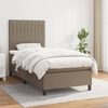 vidaXL &Kappa;&rho;&epsilon;&beta;ά&tau;&iota; Boxspring &mu;&epsilon; &Sigma;&tau;&rho;ώ&mu;&alpha; Taupe 90x200 &epsilon;&kappa;. &Upsilon;&phi;&alpha;&sigma;&mu;ά&tau;&iota;&nu;&omicron;