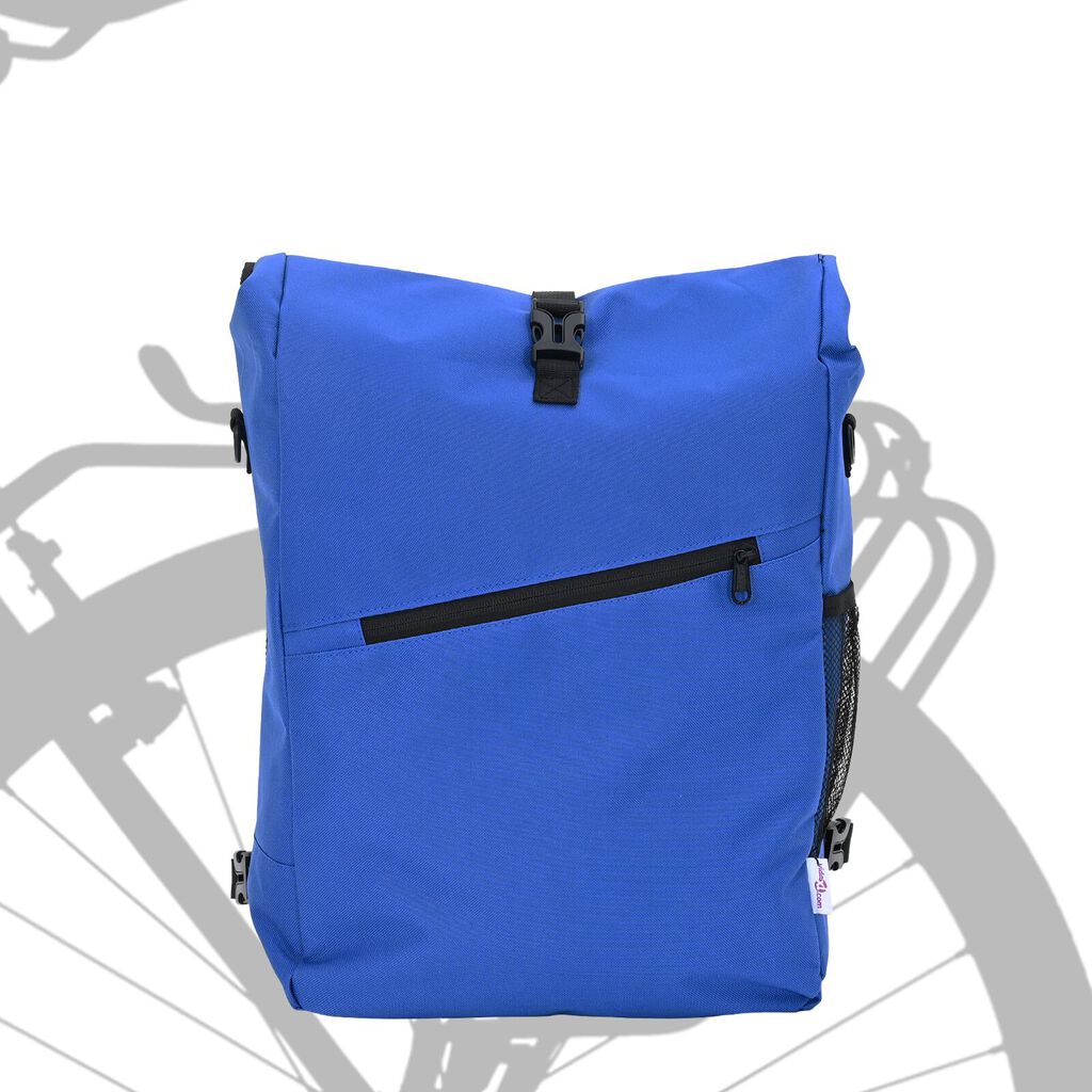 vidaXL Μπλε Τσάντα Στήριξης Ποδηλάτου 25 L 33x16x48 εκ