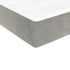 vidaXL Στρώμα με Pocket Springs Ανοιχτό Γκρι 140x220x20 εκ. Βελούδινο