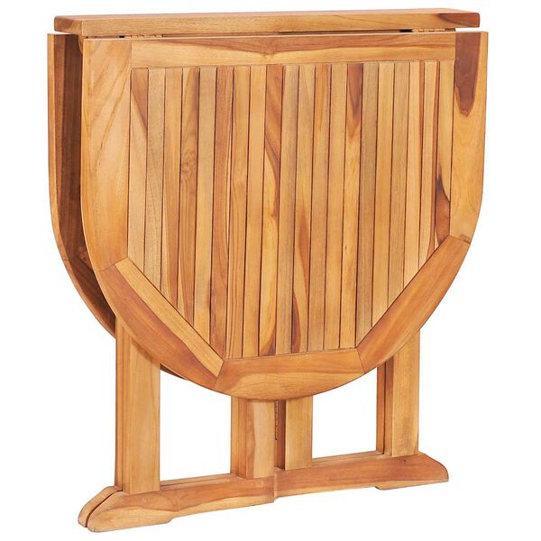 vidaXL Τραπέζι Κήπου Butterfly Πτυσσόμενο 120x70x75 εκ Μασίφ Ξύλο Teak