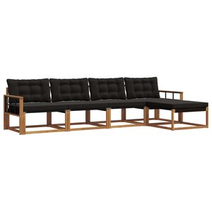 vidaXL &Sigma;&epsilon;&iota;&rho;ά &Kappa;&alpha;&nu;&alpha;&pi;έ &Epsilon;&xi;&omega;&tau;&epsilon;&rho;&iota;&kappa;&omicron;ύ &mu;&epsilon; &mu;&alpha;&xi;&iota;&lambda;ά&rho;&iota; 5 pcs &Phi;&upsilon;&sigma;&iota;&kappa;ό &kappa;&alpha;&iota; &Mu;&alpha;ύ&rho;&omicron;