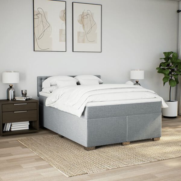 vidaXL &Kappa;&rho;&epsilon;&beta;ά&tau;&iota; Boxspring &mu;&epsilon; &Sigma;&tau;&rho;ώ&mu;&alpha; &Alpha;&nu;. &Pi;&rho;ά&sigma;&iota;&nu;&omicron; 160x200&epsilon;&kappa; &Upsilon;&phi;&alpha;&sigma;&mu;ά&tau;&iota;&nu;&omicron;