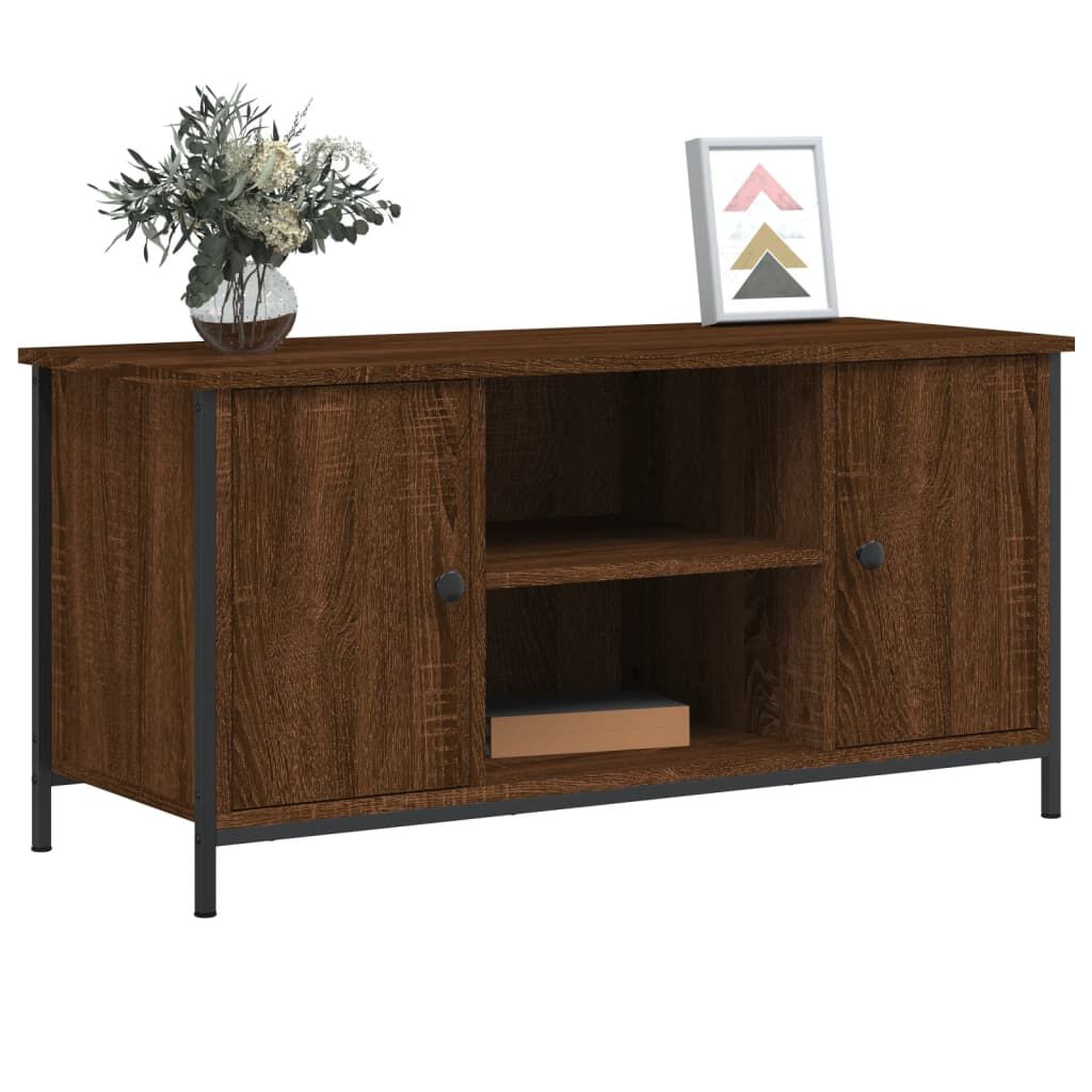 vidaXL Έπιπλο Τηλεόρασης Καφέ Δρυς 100x40x50 εκ. Επεξεργασμένο Ξύλο