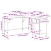 vidaXL Γραφείο Καφέ Δρυς 141x141x75 εκ. από Επεξεργασμένο Ξύλο