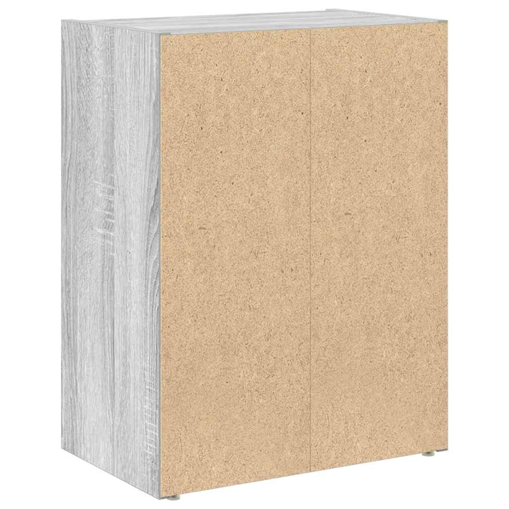vidaXL Βιβλιοθήκη Γκρι Sonoma 40x24x52 εκ. από Επεξεργασμένο Ξύλο