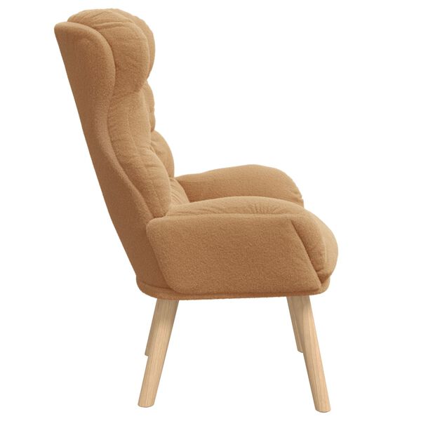 vidaXL Χαλαρωτική Πολυθρόνα Μπεζ 69 x 74 x 93 εκ. ύφασμα