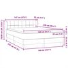 vidaXL Box Spring &Kappa;&rho;&epsilon;&beta;ά&tau;&iota; &mu;&epsilon; &sigma;&tau;&rho;ώ&mu;&alpha; &Sigma;&kappa;&omicron;ύ&rho;&omicron; &pi;&rho;ά&sigma;&iota;&nu;&omicron; 140x220cm &Beta;&epsilon;&lambda;&omicron;ύ&delta;&iota;&nu;&omicron;