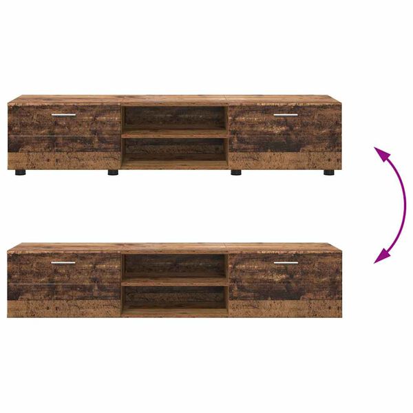 vidaXL Ντουλάπι TV Παλαιό ξύλο 150 x 39 x 30 εκ Επεξεργασμένο ξύλο