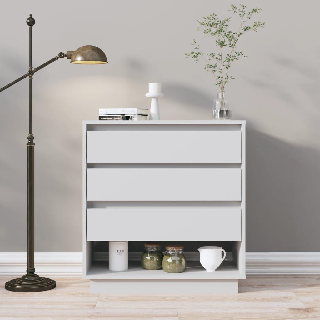 vidaXL Μπουφές Λευκός 70x41x75 εκ. από Επεξεργασμένο Ξύλο