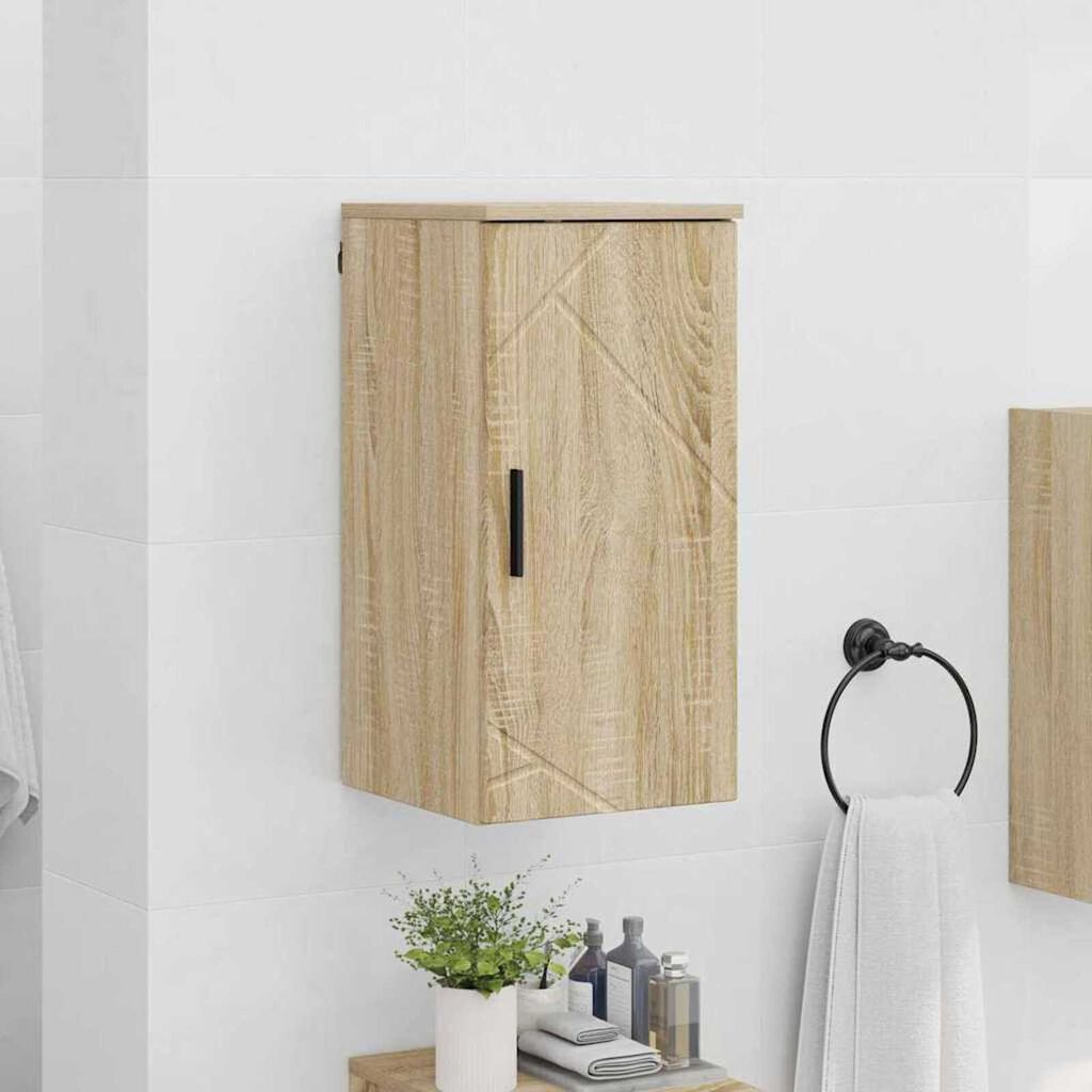 vidaXL Ντουλάπι Μπάνιου με αποθήκευση Sonoma Δρυς 30 x 31,5 x 61 εκ