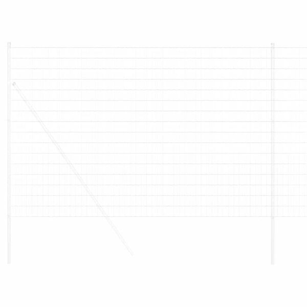 vidaXL Φράχτης Εuro Ασημί 1.5 x 10 m Χάλυβας με θερμή επιμετάλλωση