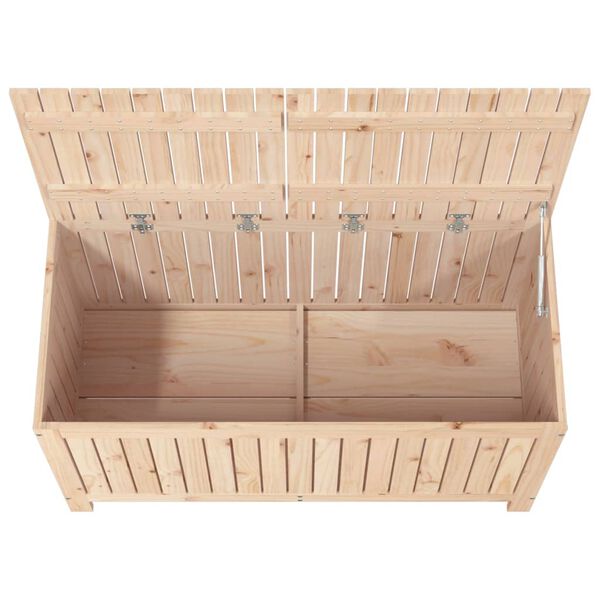 vidaXL Μπαούλο Αποθήκευσης Κήπου 121x55x64 εκ από Μασίφ Ξύλο Πεύκου