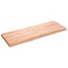 vidaXL Επιφ Τραπεζιού Αν Καφέ 140x50x(2-6)εκ. Επεξ. Μασίφ Ξύλο Δρυός