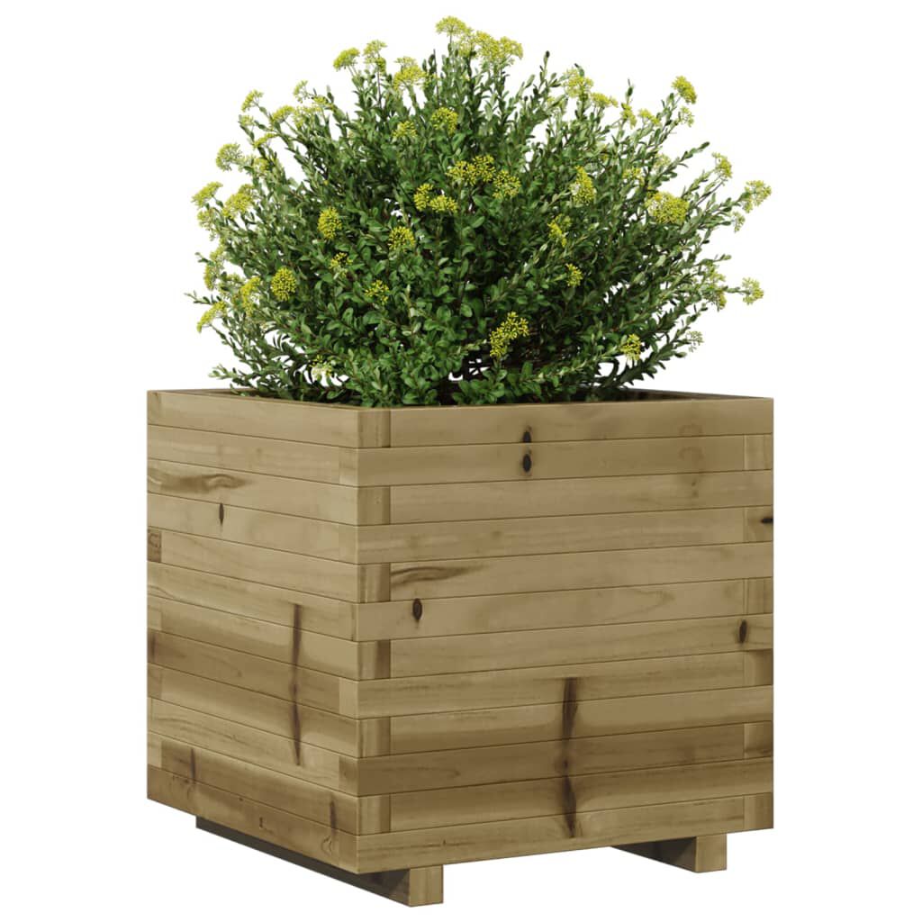 vidaXL Ζαρντινιέρα Κήπου 50x50x49,5 εκ. από Εμποτισμένο Ξύλο Πεύκου