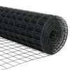 vidaXL Φράχτης Εuro Γκρι 1 x 25 m Σίδηρος με επικάλυψη PVC