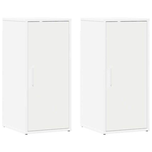 vidaXL Παπουτσοθήκες 2 τεμ. Λευκές 32 x 35 x 70 εκ. από Μοριοσανίδα