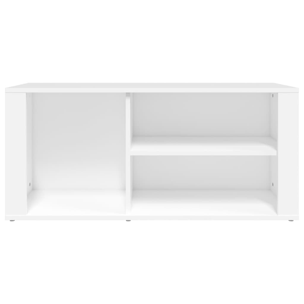vidaXL Παπουτσοθήκη Λευκή 100 x 35 x 45 εκ. από Επεξεργασμένο Ξύλο