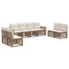 vidaXL &Sigma;&epsilon;&tau; &Kappa;&alpha;&nu;&alpha;&pi;έ &Kappa;ή&pi;&omicron;&upsilon; 8 pcs &Mu;&pi;&epsilon;&zeta; &kappa;&alpha;&iota; &Kappa;&rho;έ&mu; &sigma;&upsilon;&nu;&theta;&epsilon;&tau;&iota;&kappa;ό &rho;&alpha;&tau;ά&nu;