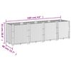 vidaXL Ζαρντινιέρα Κήπου Λευκή 160x40x53 εκ. Πολυπροπυλένιο