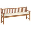 vidaXL Μαξιλάρι παλέτας Κρεμ 200 x 40 x 8 εκ. Ύφασμα Oxford