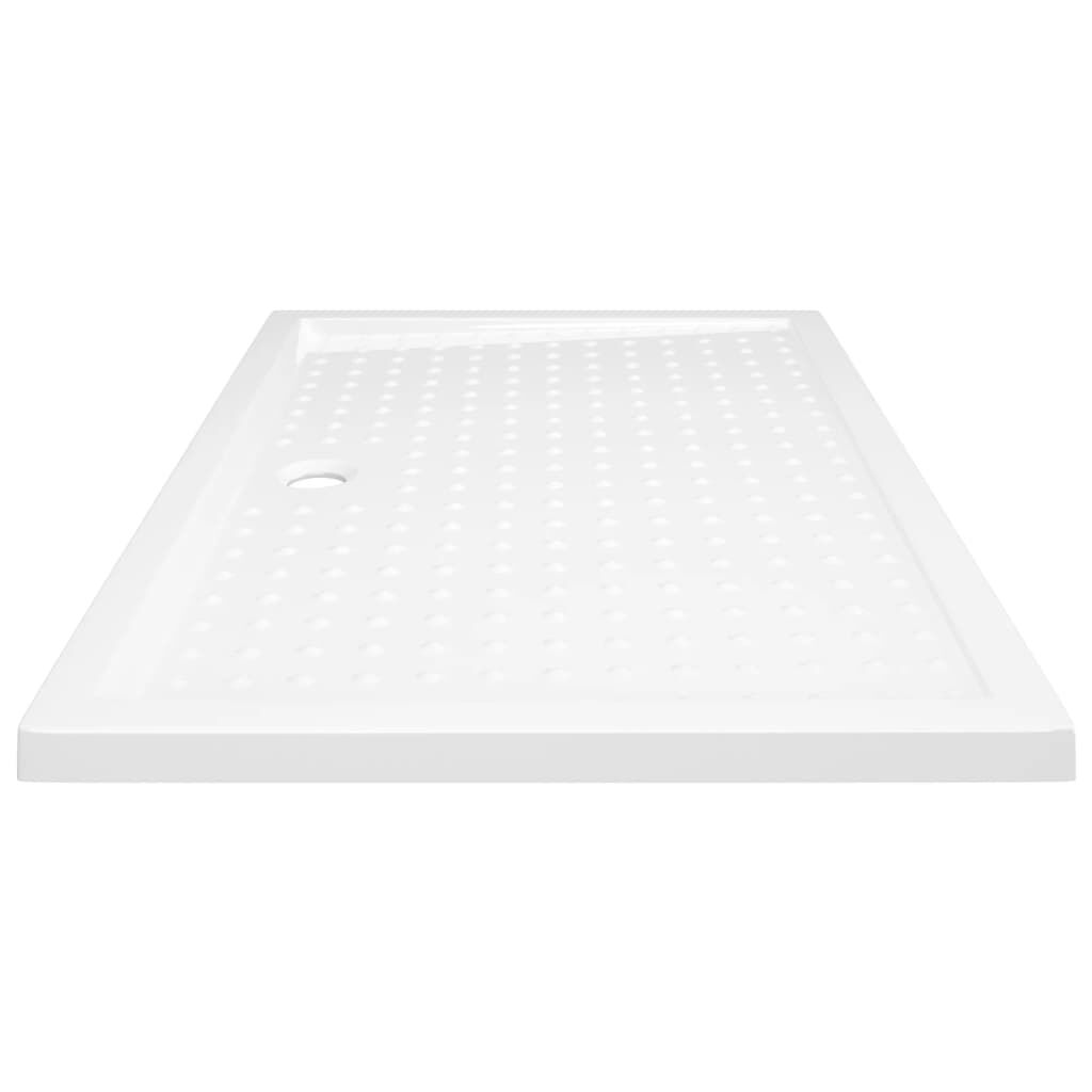 vidaXL Βάση Ντουζιέρας με Σχέδιο Τάπας Λευκή 80 x 120 x 4 εκ. από ABS