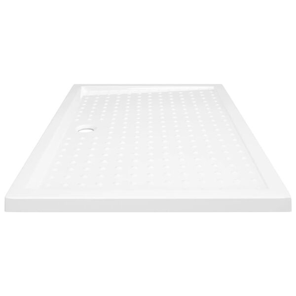 vidaXL Βάση Ντουζιέρας με Σχέδιο Τάπας Λευκή 80 x 120 x 4 εκ. από ABS