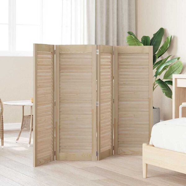 vidaXL Πόρτες Ντουλάπας με πόρτα 4 pcs Καφέ 110 x 39.5 x 2.1 εκ
