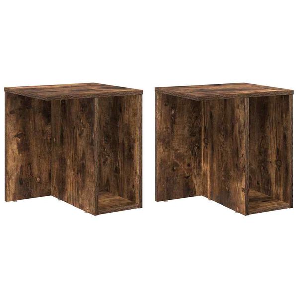 vidaXL End Table 2 pcs &Kappa;&alpha;&pi;&nu;&iota;&sigma;&tau;ό &Delta;&rho;ύ&sigmaf; 37 x 32 x 40 &epsilon;&kappa;