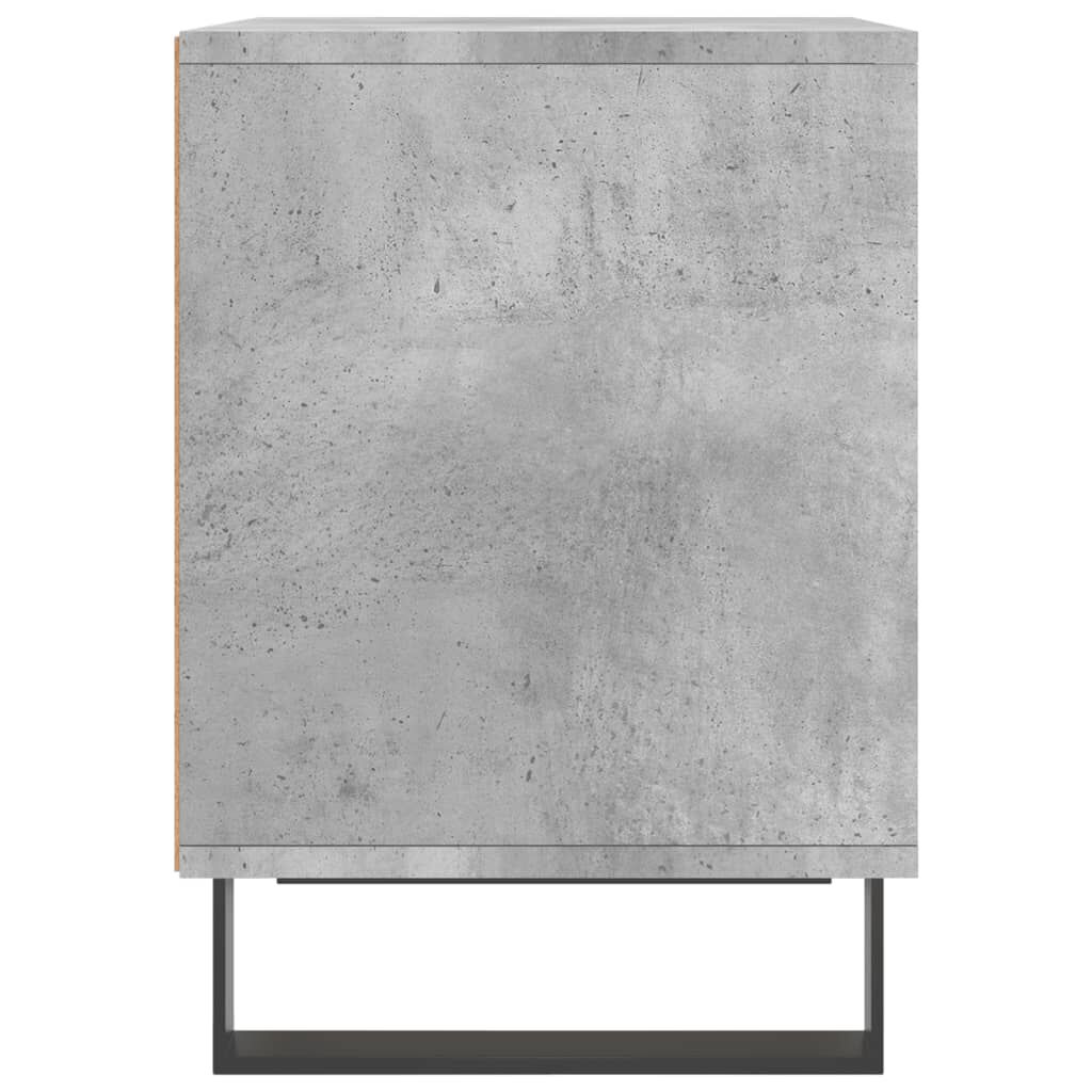 vidaXL Κομοδίνο Γκρι Σκυροδέματος 40 x 35 x 50 εκ. από Επεξεργ. Ξύλο