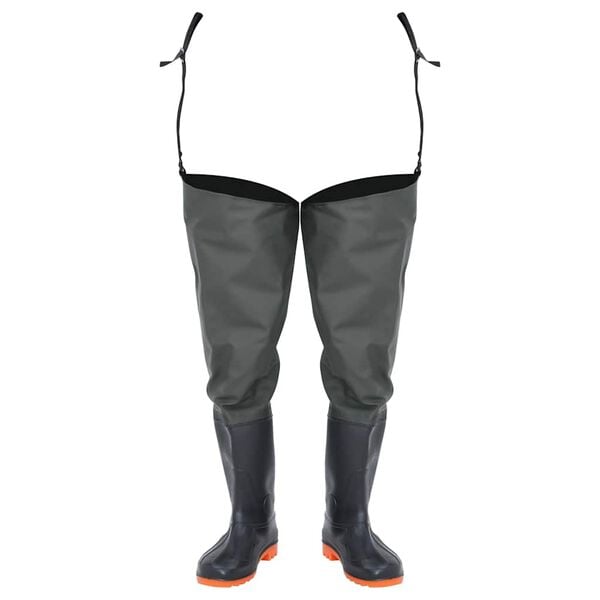 vidaXL Γαλότσες Ψηλές Σκούρες Πράσινες Μέγεθος 45