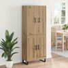 vidaXL Highboard 2 pcs Artisan Oak 69,5 x 34 x 180 &epsilon;&kappa;.