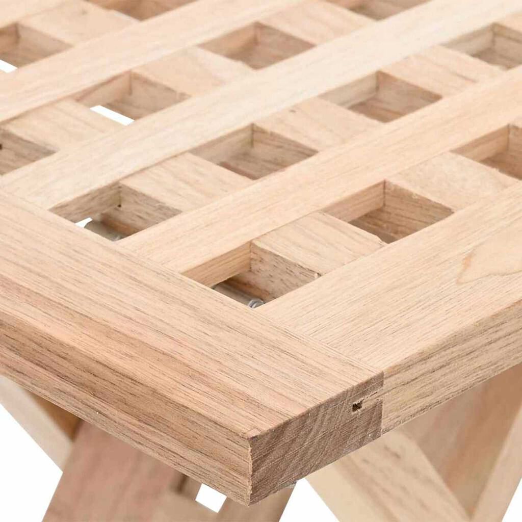 vidaXL Τραπεζάκι σαλονιού Καφέ 33 x 33 x 40.5 εκ Μασίφ ξύλο καρυδιάς