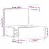 vidaXL Κομοδίνο με συρτάρι Καφέ 42 x 32.5 x 40 εκ Μασίφ ξύλο πεύκου