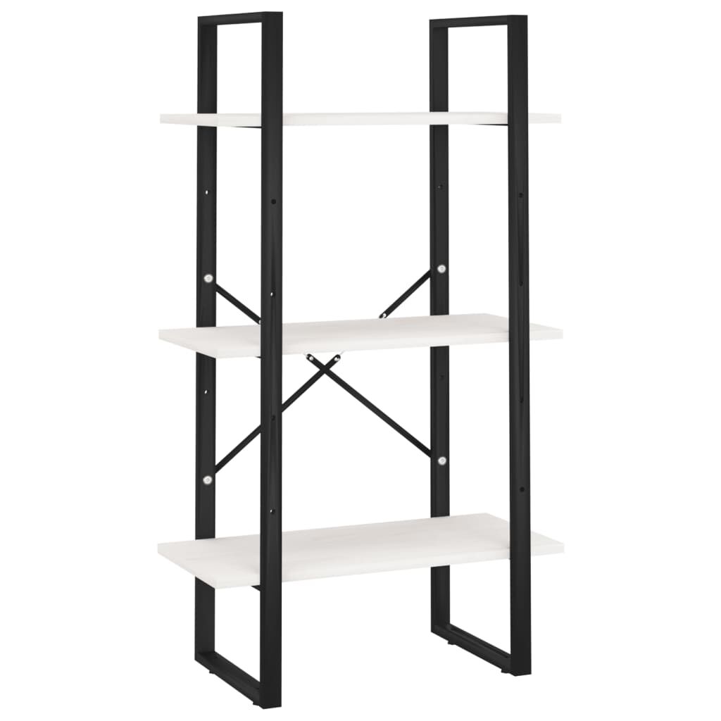 vidaXL Ραφιέρα Αποθήκευσης Λευκή 60x30x105 εκ. από Μασίφ Ξύλο Πεύκου